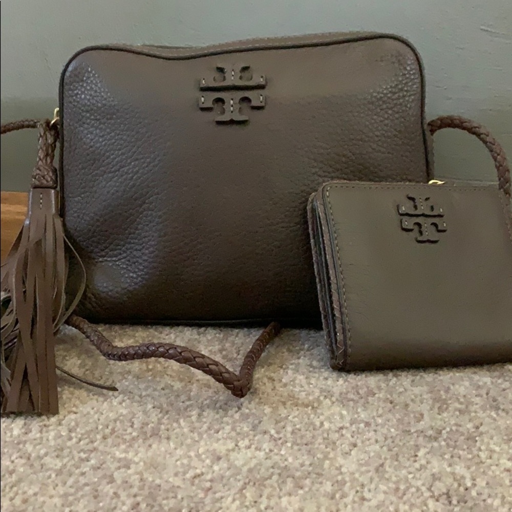 Tory Burch camera purse with matching wallet